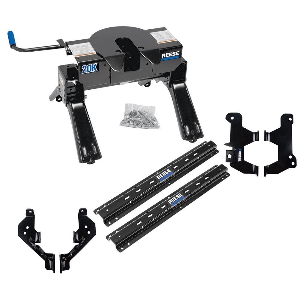 Reese Outboard Quick Install Rail Kit and 20K 5th Wheel Hitch